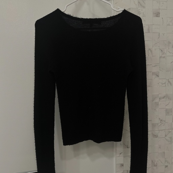NakedCashmere Black Cashmere Crewneck Sweater Size S - Picture 4 of 6